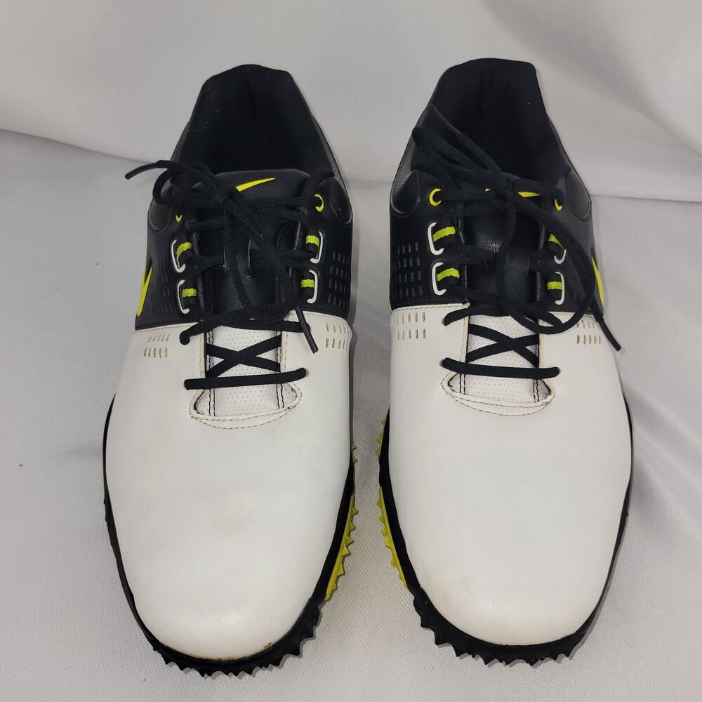 Nike Air Rival III Golf Shoes Sz 9.5 Used Soft Spike White Black 628533 100